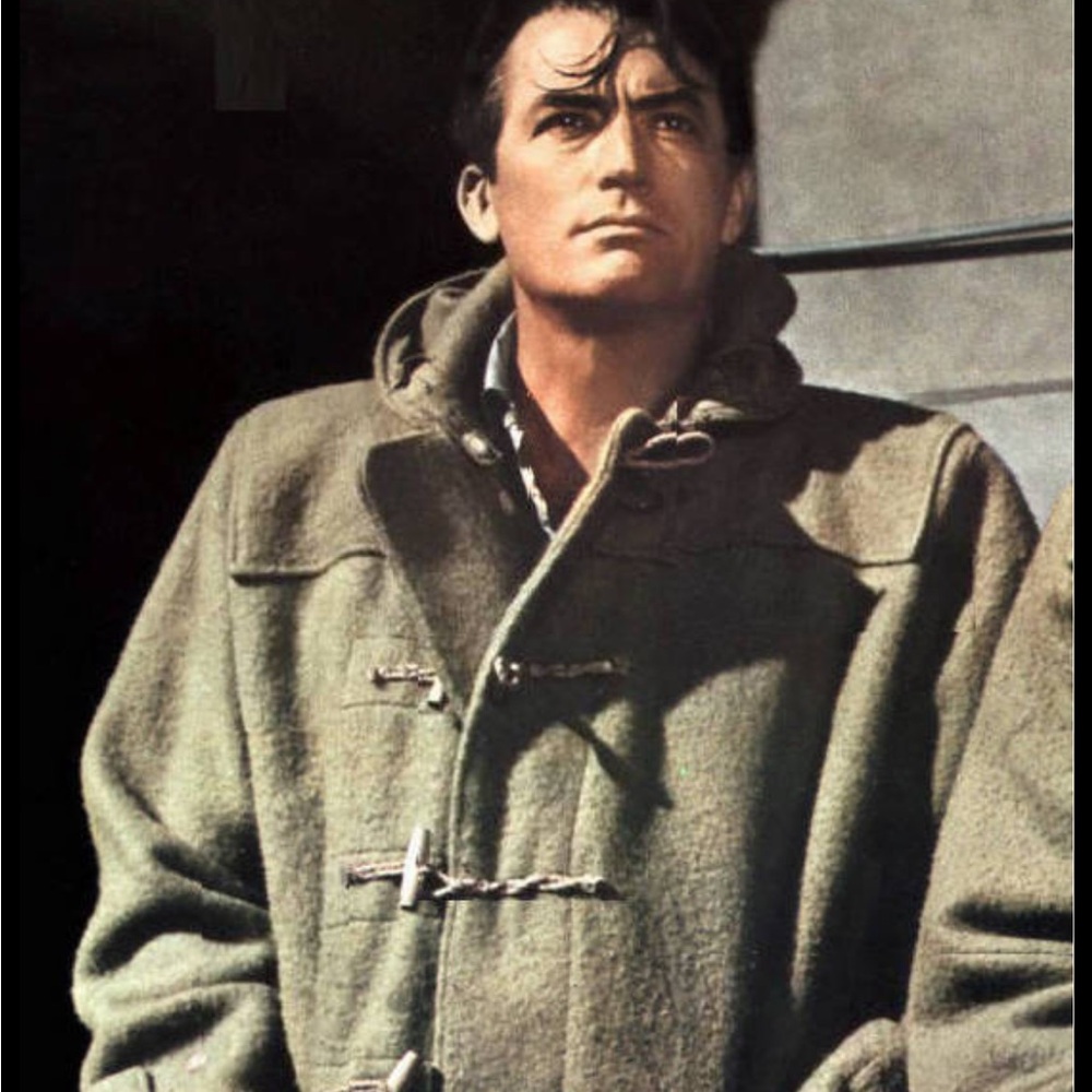 THE CONVOY COAT 1940s Vintage Melton Wool Duffle Coat Beige Men's Outerwear